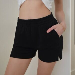 Reformation Brooks Sweat Shorts - Black